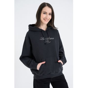 Hanorac relaxed fit de bumbac cu buzunar kangaroo