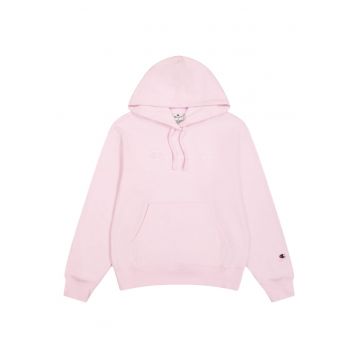 Hanorac  roz deschis - gluga - buzunar cangur - bumbac