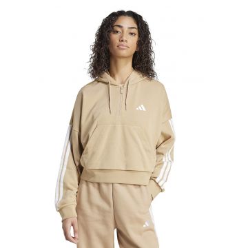 Hanorac slim fit cu fenta scurta cu fermoar