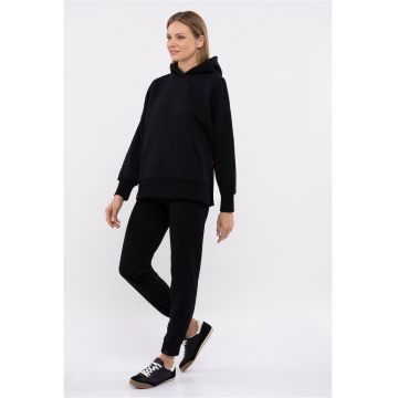 Hanorac supradimensionat  B-Love pentru femei - negru