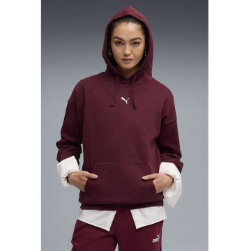 Hanorac supradimensionat cu buzunar kangaroo si snur