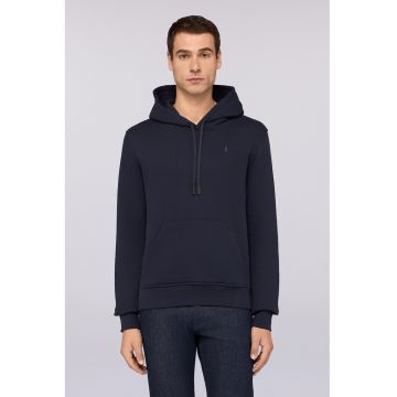 Hanorac uni de bumbac cu buzunar kangaroo