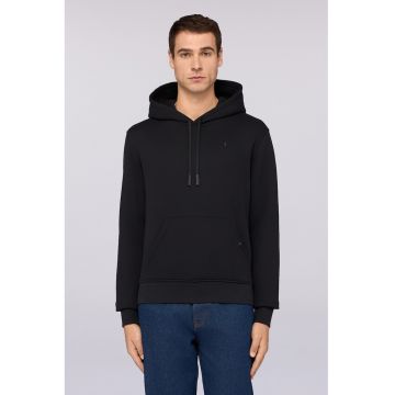 Hanorac uni de bumbac cu buzunar kangaroo