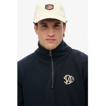 SUPERDRY - Bluza de trening lejera cu fenta cu fermoar Athletic