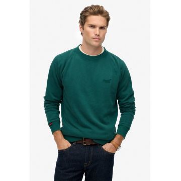 SUPERDRY - Bluza de trening texturata cu maneci raglan Essential