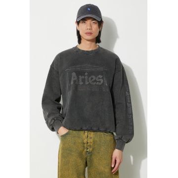 Aries hanorac de bumbac Aged Ancient Column Sweat