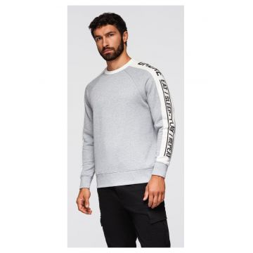 Bluza cu dungi contrastante si maneci raglan  OM-SSNZ-0200