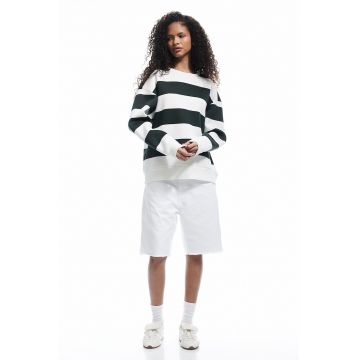 Bluza de trening cu dungi si captuseala care mentine caldura