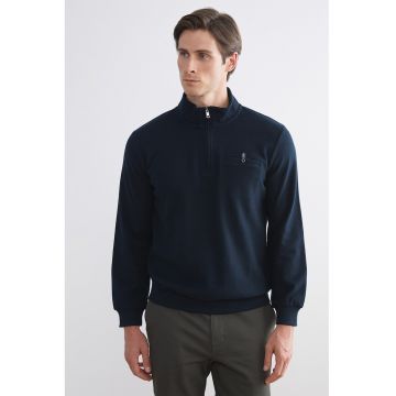 Bluza de trening cu fenta cu fermoar