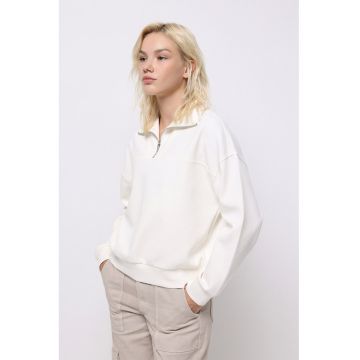 Bluza de trening cu fermoar scurt