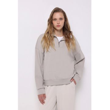 Bluza de trening cu fermoar scurt