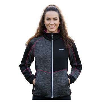 Bluza de trening cu fermoar si guler inalt