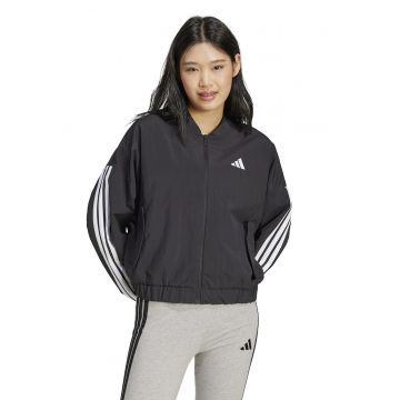 Bluza de trening cu guler baseball si fermoar