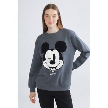 Bluza de trening cu imprimeu frontal supradimensionat