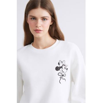Bluza de trening cu imprimeu Minnie Mouse