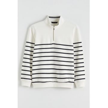 Bluza de trening de bumbac cu dungi