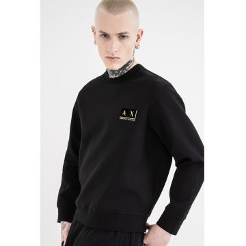 Bluza de trening din amestec de bumbac cu logo