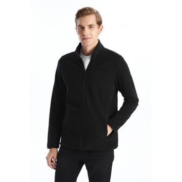 Bluza de trening din material fleece cu buzunare