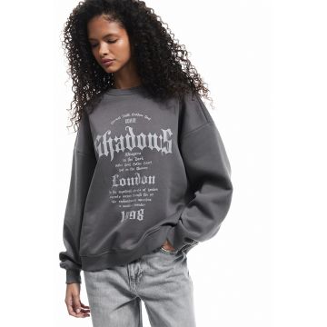 Bluza de trening lejera cu imprimeu text