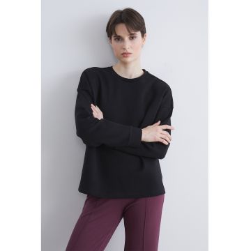 Bluza de trening lejera cu model uni