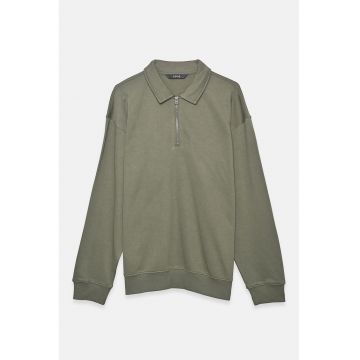 Bluza de trening polo cu croiala lejera