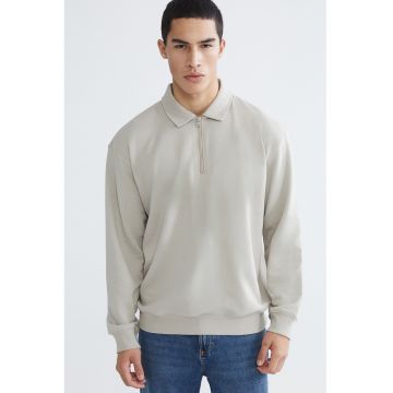 Bluza de trening polo cu croiala lejera