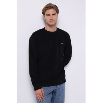 Bluza de trening regular fit cu decolteu la baza gatului