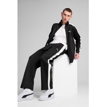 Bluza de trening regular-fit cu guler mediu si fermoar