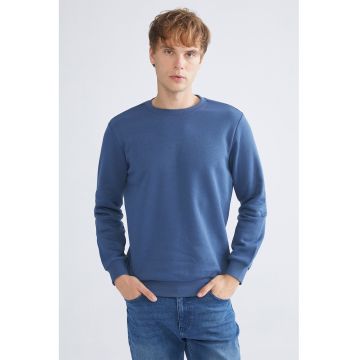 Bluza de trening slim fit cu decolteu la baza gatului