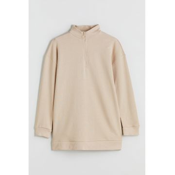 Bluza de trening uni cu fenta cu fermoar