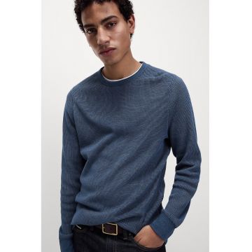 Bluza texturata de trening cu decolteu la baza gatului