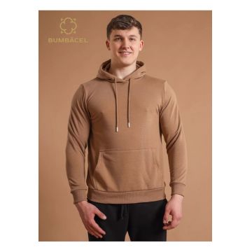 Hanorac barbat uniton fara fermoar cu gluga din bumbac