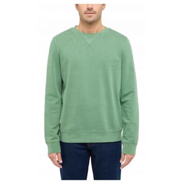 Hanorac Barbati -  Clio - Regular Fit - Fara Gluga - Fara Fermoar - Maneci Lungi - Fara Buzunare - 100% Bumbac - M INTL - Verde