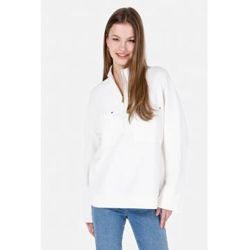 Hanorac / Bluza De Dama Alb Regular Fit 8684112032955