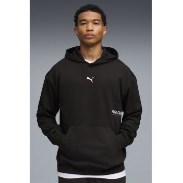 Hanorac cu buzunar kangaroo si imprimeu logo