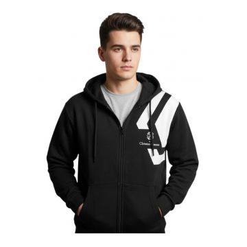 Hanorac cu fermoar si buzunare laterale -