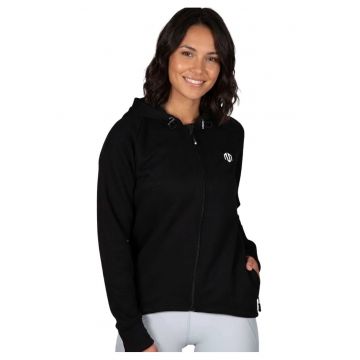 Hanorac cu fermoar si imprimeu logo pe spate -