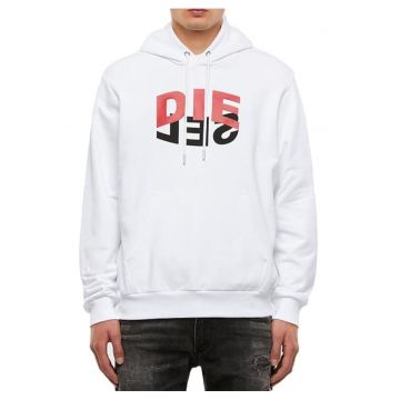 Hanorac cu imprimeu logo si buzunar kangaroo -