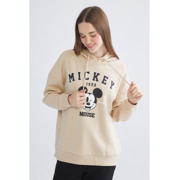 Hanorac cu maneci cazute si imprimeu