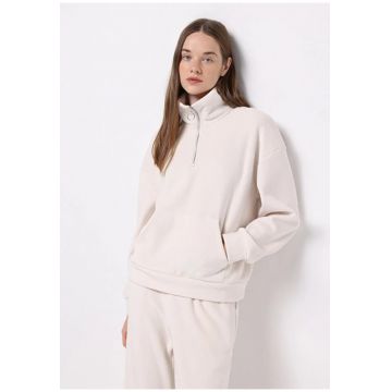 Hanorac dama  Ecru - bumbac - marime L