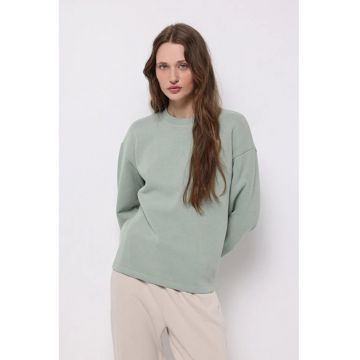 Hanorac dama  verde - bumbac