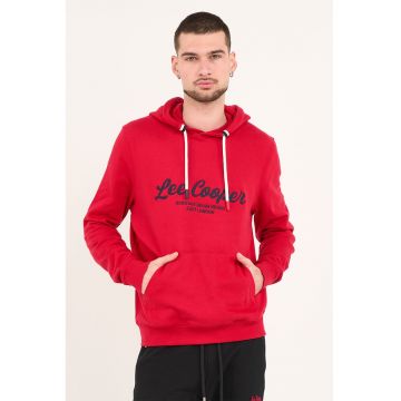 Hanorac de bumbac cu logo brodat