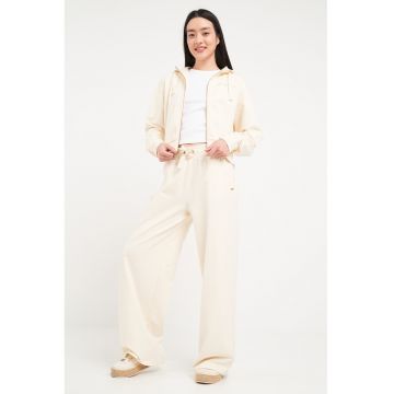 Hanorac din amestec de bumbac cu fermoar