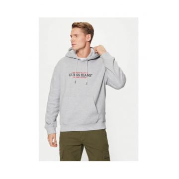 Hanorac din amestec de bumbac organic cu gluga cu snur