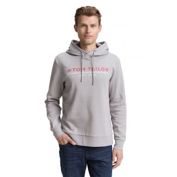 Hanorac din amestec de lana cu imprimeu logo