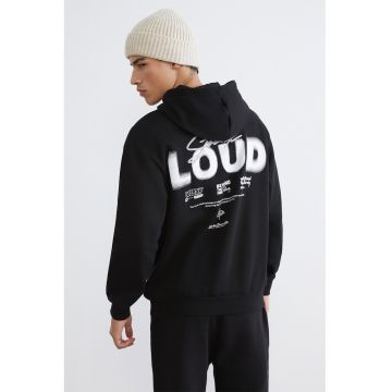 Hanorac lejer cu imprimeu text