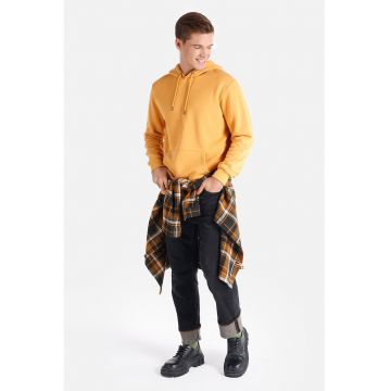 Hanorac regular fit cu buzunar kangaroo