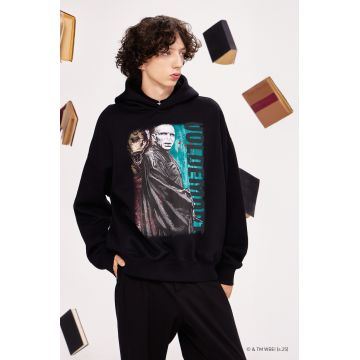 Medicine bluza culoarea negru, cu glugă