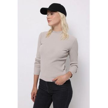 Pulover De Dama Bej Slim Fit 8684112873244