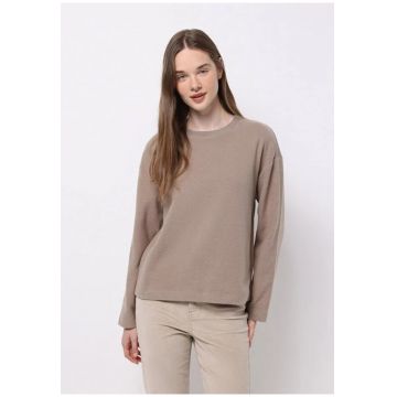 Pulover de dama  M - regular fit - bumbac - bej